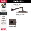 T14253-RB-WE Vero Monitor 14 Series Shower Trim, Venetian Bronze