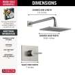 T14253-SS-WE Vero Monitor 14 Series Shower Trim, Stainless