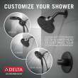 T14259-BLLHD Trinsic Monitor 14 Series Shower Trim Less Head, Matte Black