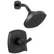 T142766-BL Stryke 14 Series Shower Only, Matte Black