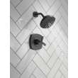 T142766-BL Stryke 14 Series Shower Only, Matte Black