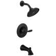 T14432-BL Woodhurst Tub & Shower Trim, Matte Black