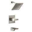 T14443-SS-PR Trillian 14 Series H2Okinetic Tub Shower Trim, Lumicoat Stainless
