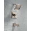 T14451-SS-WE Dryden Monitor 14 Series Tub & Shower Trim, Stainless