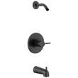 T14459-BLLHD-PP Modern Monitor 14 Series Tub & Shower Trim Less Head, Matte Black