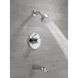 T14459-PP Modern Monitor 14 Series Tub & Shower Trim, Chrome