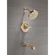 T14489-CZ-PR Tetra Monitor 14 Series Tub & Shower Trim, Lumicoat Champagne Bronze