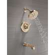 T14489-CZ-PR Tetra Monitor 14 Series Tub & Shower Trim, Lumicoat Champagne Bronze