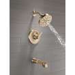 T14489-CZ-PR Tetra Monitor 14 Series Tub & Shower Trim, Lumicoat Champagne Bronze