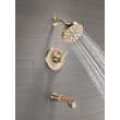 T14489-CZ-PR Tetra Monitor 14 Series Tub & Shower Trim, Lumicoat Champagne Bronze
