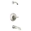 T14489-SS-PR-LHD Tetra Monitor 14 Series Tub & Shower Trim Less Head, Lumicoat Stainless