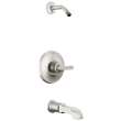 T14489-SS-PR-LHD Tetra Monitor 14 Series Tub & Shower Trim Less Head, Lumicoat Stainless