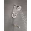 T14489-SS-PR Tetra Monitor 14 Series Tub & Shower Trim, Lumicoat Stainless