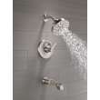 T14489-SS-PR Tetra Monitor 14 Series Tub & Shower Trim, Lumicoat Stainless