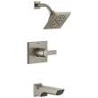 T14499-SS-PR Pivotal Monitor 14 Series H2Okinetic Tub and Shower Trim, Lumicoat Stainless