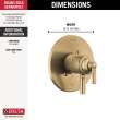 T17035-CZ SAYLOR Monitor 17 Series Valve Trim Only, Champagne Bronze