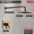 T17253-CZ-WE Vero Monitor 17 Series Shower Trim, Champagne Bronze