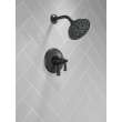 T17256-BL Dorval Monitor 17 Series Shower Trim, Matte Black