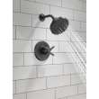 T17272-BL Galeon 17 Series Shower Trim with H2OKinetic, Matte Black