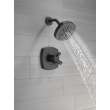 T17276-BL Stryke 17 Series Shower Only, Matte Black