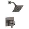 T17299-KS-PR Pivotal Monitor 17 Series H2Okinetic Shower Trim, Lumicoat Black Stainless