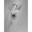 T17299-SS-PR Pivotal Monitor 17 Series H2Okinetic Shower Trim, Lumicoat Stainless
