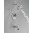 T17433-SS Kayra Monitor 17 Series Tub and Shower Trim, Stainless