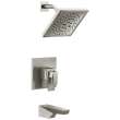 T17443-SS-PR Trillian 17 Series H2Okinetic Tub Shower Trim, Lumicoat Stainless