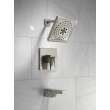 T17443-SS-PR Trillian 17 Series H2Okinetic Tub Shower Trim, Lumicoat Stainless
