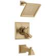 T17451-CZ-WE Dryden Monitor 17 Series Tub & Shower Trim, Champagne Bronze