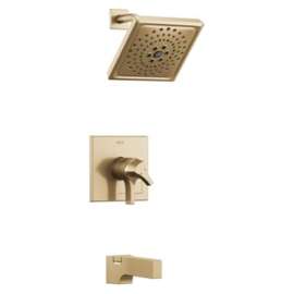 T17474-CZ Zura Monitor 17 Series H2Okinetic Tub and Shower Trim, Champagne Bronze