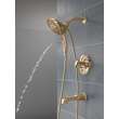 T17489-CZ-PR Tetra 17 Series Tub Shower Trim, Lumicoat Champagne Bronze