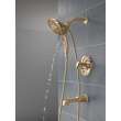 T17489-CZ-PR Tetra 17 Series Tub Shower Trim, Lumicoat Champagne Bronze