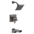 T17499-KS-PR Pivotal Monitor 17 Series H2Okinetic Tub and Shower Trim