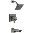 T17499-KS-PR Pivotal Monitor 17 Series H2Okinetic Tub and Shower Trim