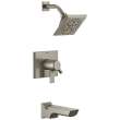 T17499-SS-PR Pivotal Monitor 17 Series H2Okinetic Tub and Shower Trim, Lumicoat Stainless