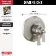 T17T056-SS Dorval TempAssure 17T Series Valve Only Trim, Stainless