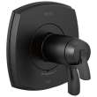 T17T076-BL Stryke 17 Thermostatic Valve Only, Matte Black