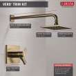 T17T253-CZ-WE Vero TempAssure 17T Series Shower Trim, Champagne Bronze