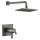 T17T299-KS-PR Pivotal TempAssure 17T Series H2Okinetic Shower Trim, Lumicoat Black Stainless