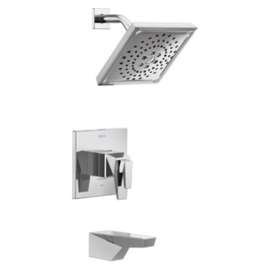 T17T443-PR Trillian TempAssure 17T Series Tub & Shower Trim, Lumicoat Chrome