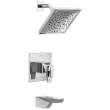 T17T443-PR Trillian TempAssure 17T Series Tub & Shower Trim, Lumicoat Chrome