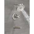 T17T471-SS-PR Galeon 17T S Tub Shower Trim with UltraSoak, Lumicoat Stainless
