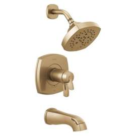 T17T476-CZ Stryke 17 Thermostatic Tub and Shower Only, Champagne Bronze