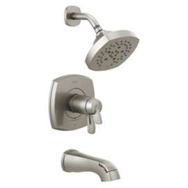 T17T476-SS Stryke 17 Thermostatic Tub and Shower Only, Stainless