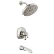 T17T489-SS-PR Tetra 17T Series Tub Shower Trim, Lumicoat Stainless