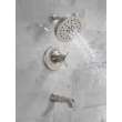 T17T489-SS-PR Tetra 17T Series Tub Shower Trim, Lumicoat Stainless