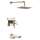 T17T499-PN-PR Pivotal TempAssure 17T Series H2Okinetic Tub & Shower Trim, Lumicoat Polished Nickel