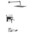 T17T499-PR Pivotal TempAssure 17T Series H2Okinetic Tub & Shower Trim, Lumicoat Chrome