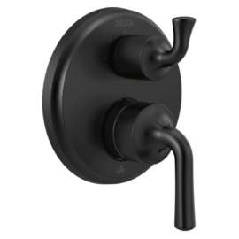 T24833-BL Kayra Two-Handle Monitor 14 Series Valve Trim with 3-Setting Integrated Diverter, Matte Black